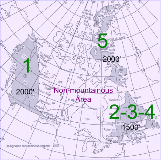 Mountainous Areas.  Langley Flying School.