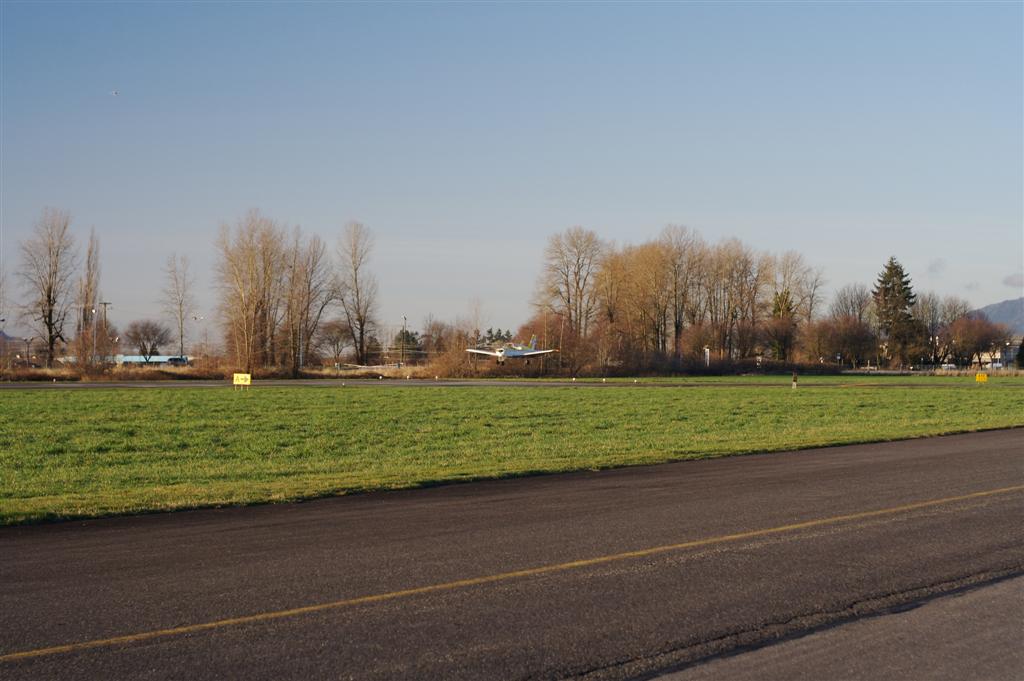 Student Pilot Ed Chapman's First Solo Landing. Chilliwack Airport, February 17, 2010. Langley Flying School.