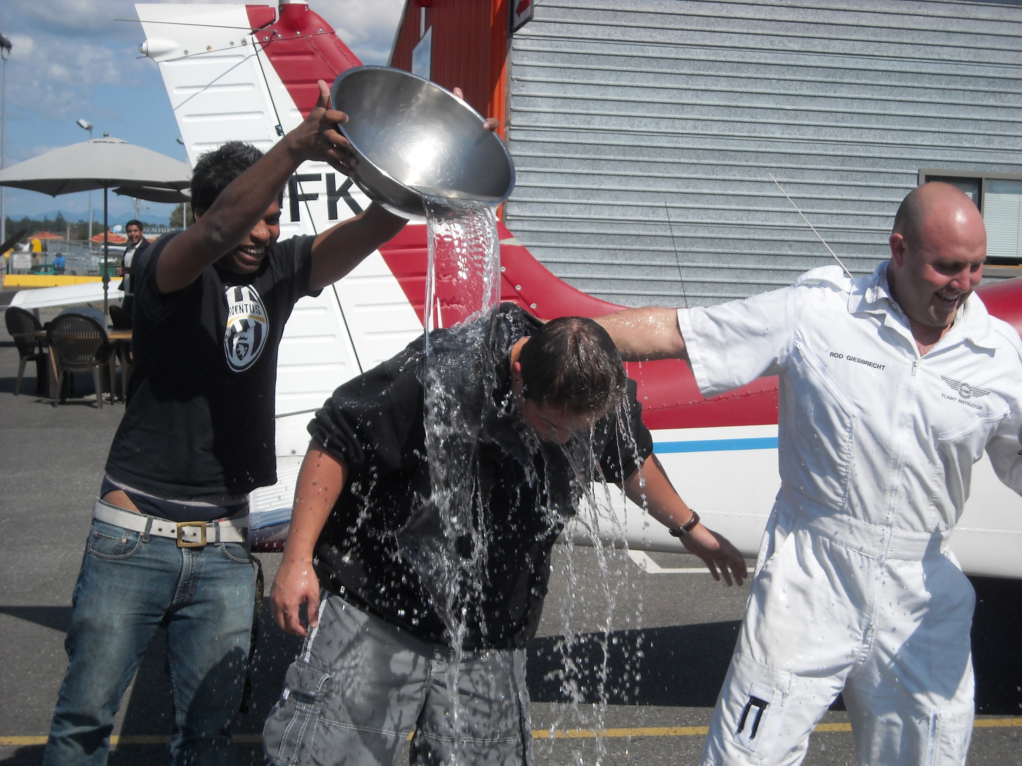 Oh man!  Vinit Shinde does the deed!  Langley Flying School.