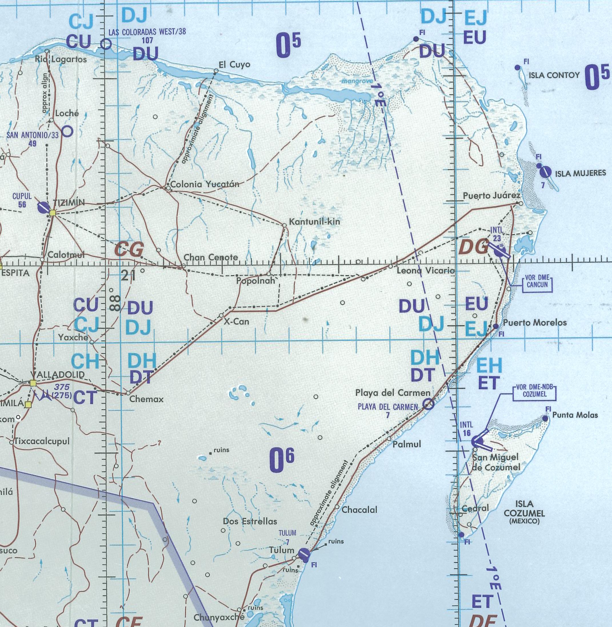 Cancun, Map Room, Langley Flying School