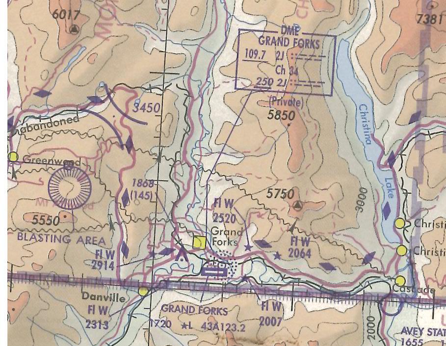 Grand Fork, Langley Flying School's Map Room