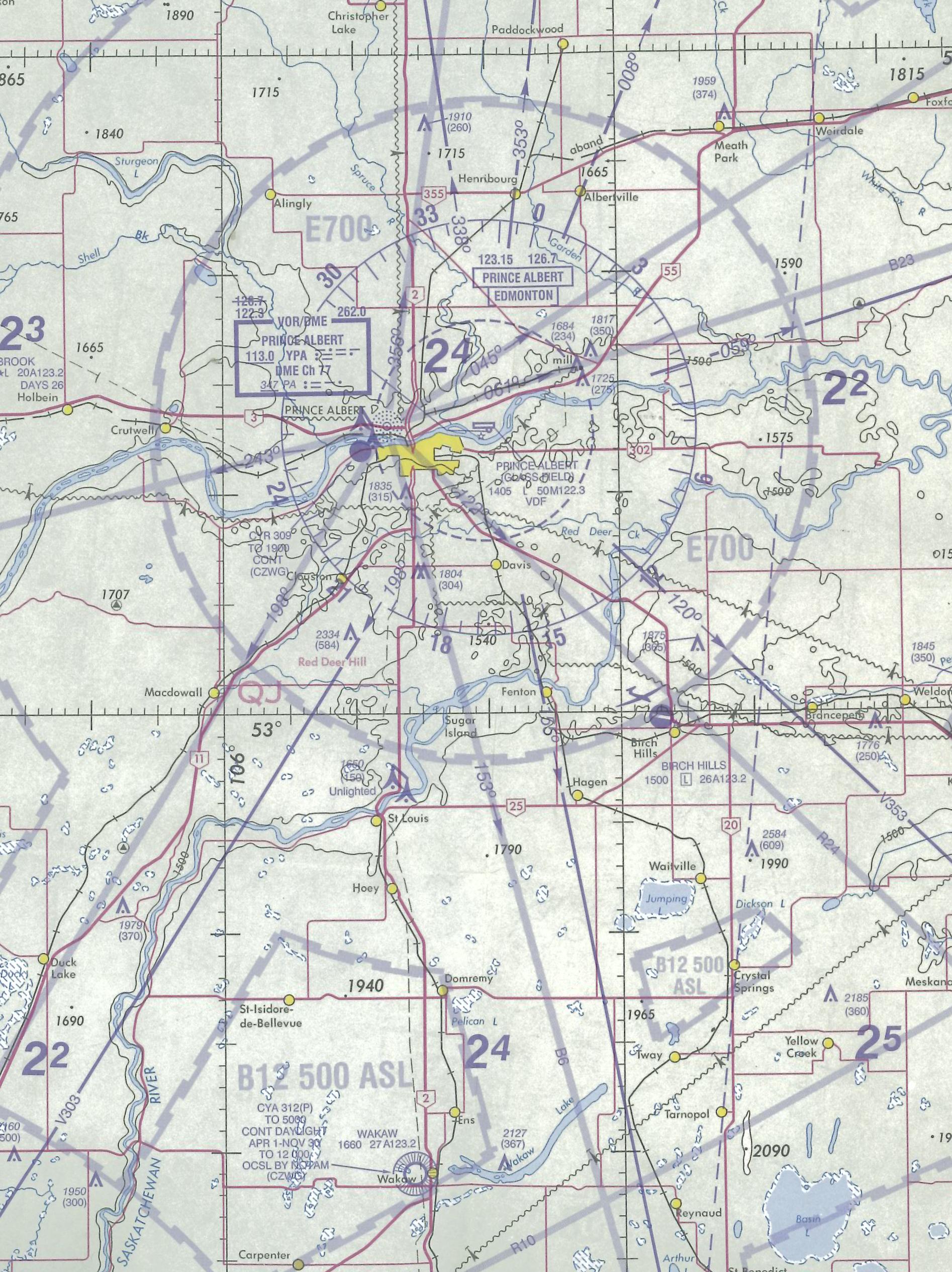 Map Room, Prince Albert, Langley Flying School.