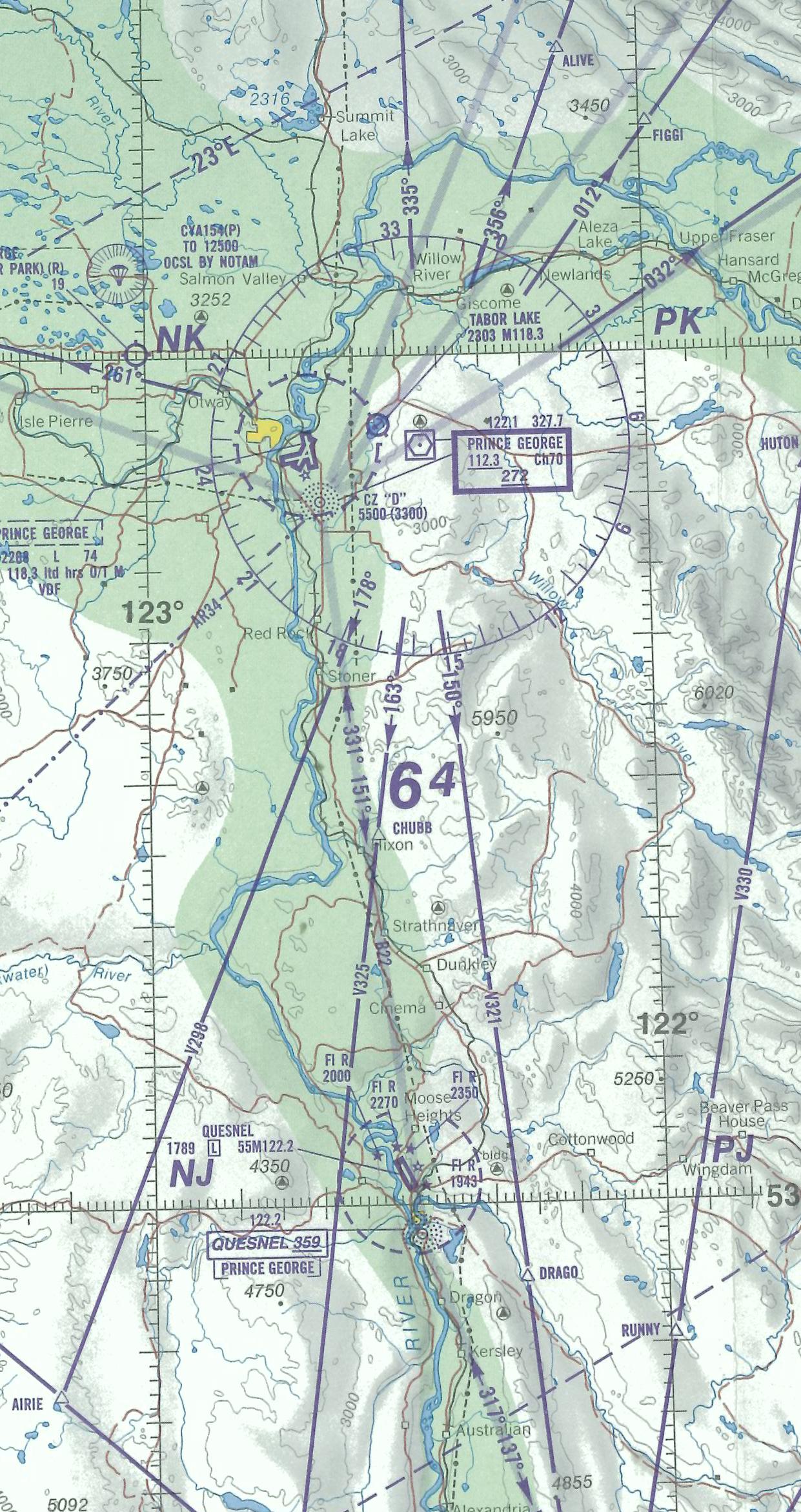 Map Room, Prince George, Langley Flying School