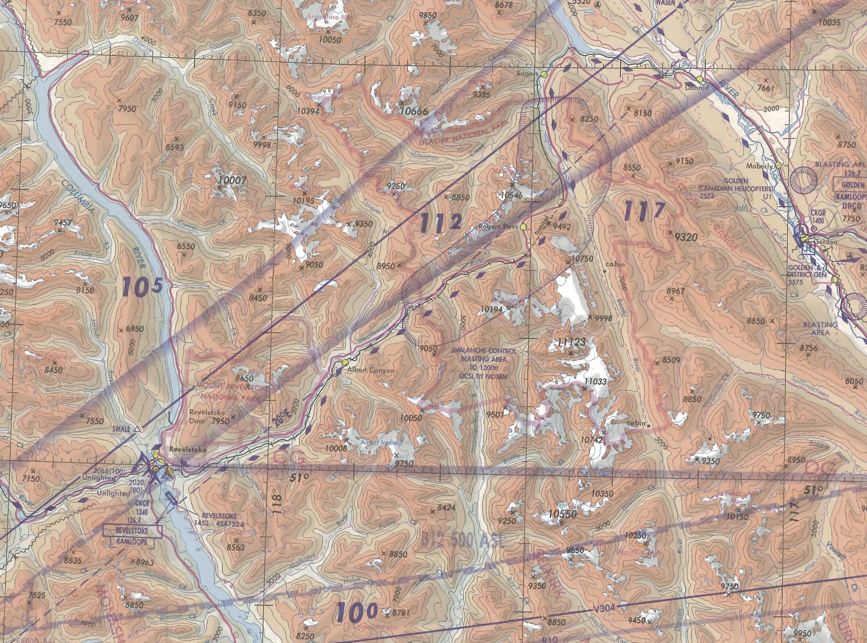 Roger's Pass, Langley Flying School