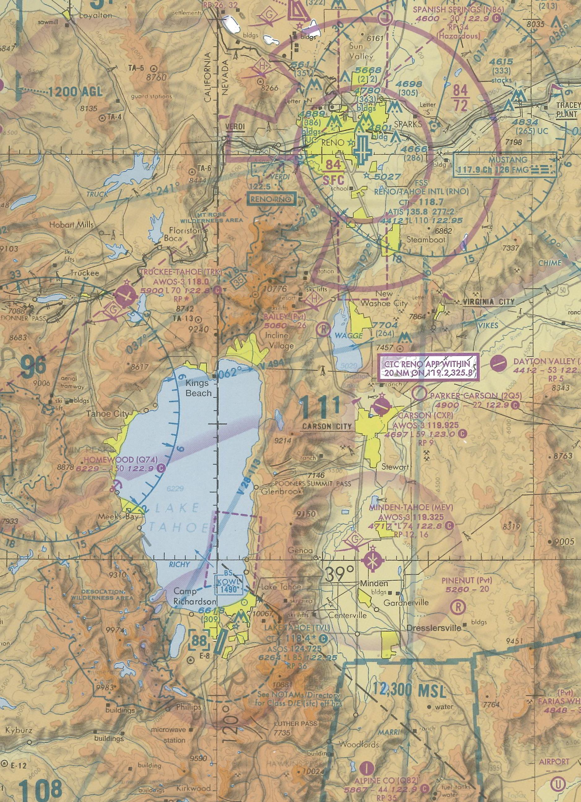 Map Room, Reno, Langley Flying School