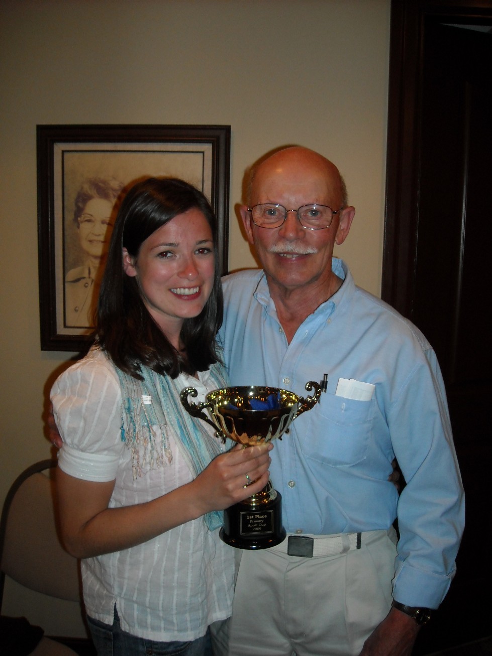 Langley Flying School Instructor Naomi Jones with Veteran Aerobatic Pilot Donn Richardson.