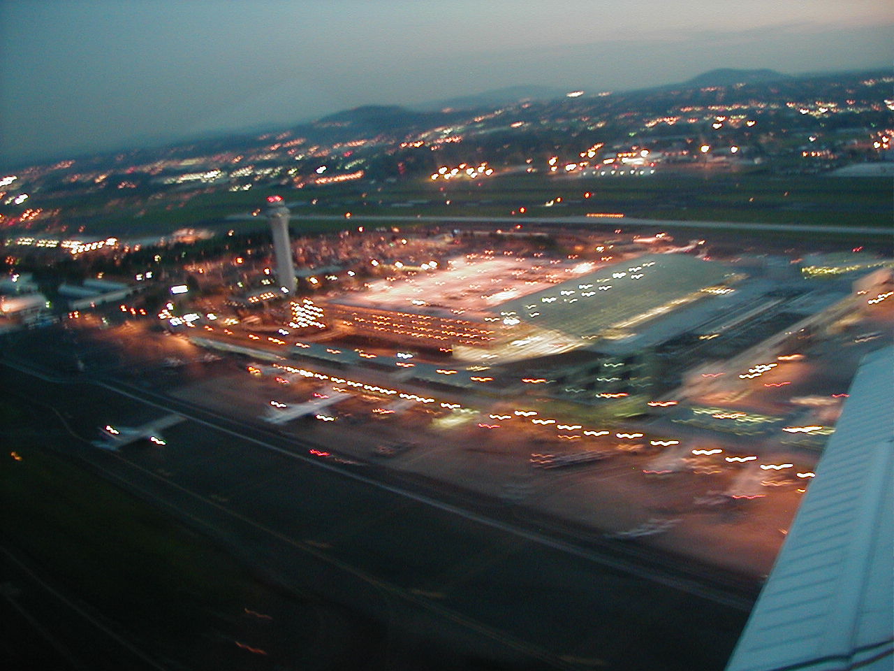 Twilight Departure from Portland International Airport, Langley Flying School