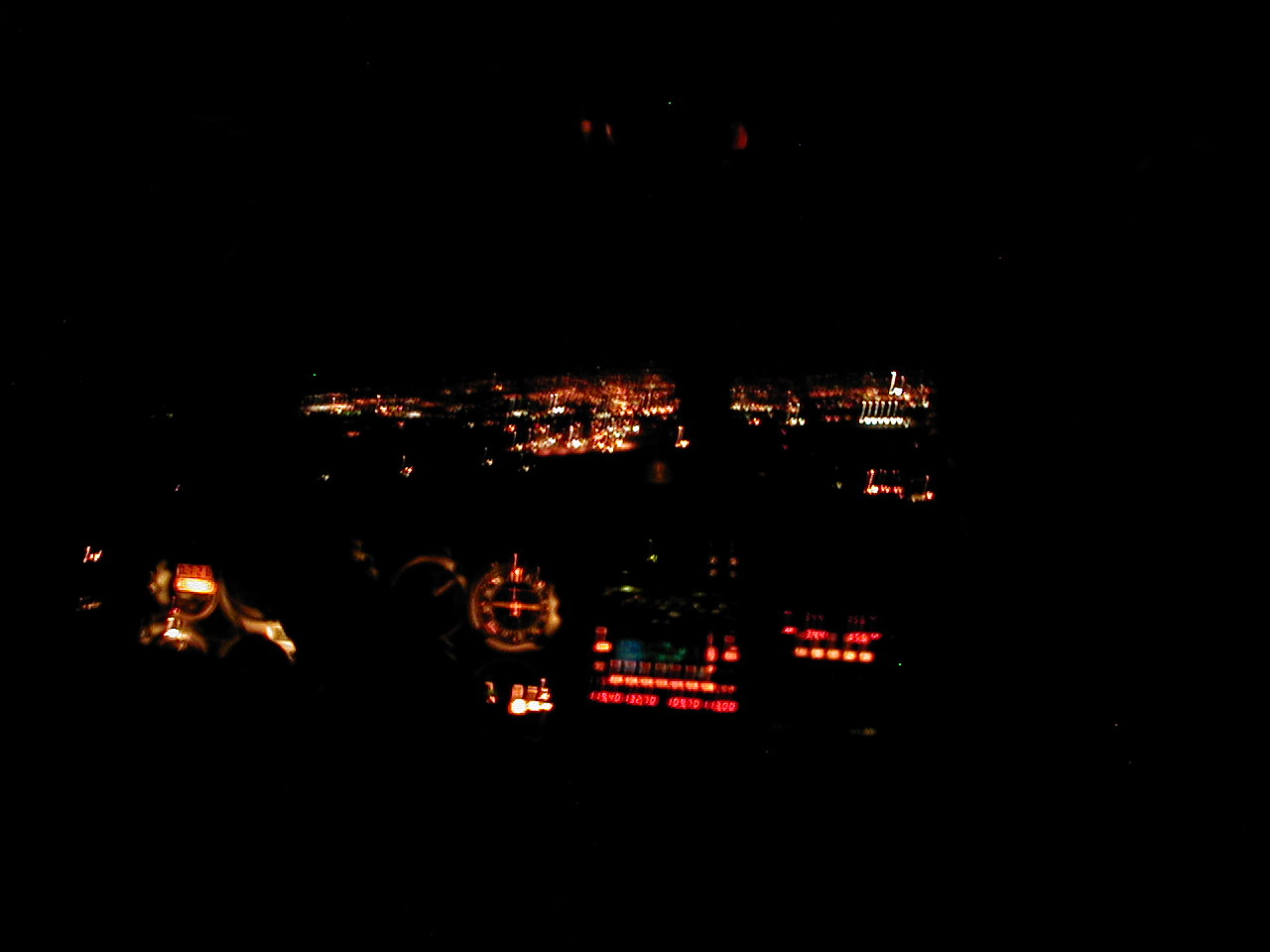 Night arrival into Abbotsford Airport, Langley Flying School