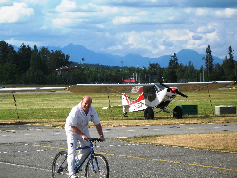 Chief Flying Instructor Dave Parry.  Langley Flying School.