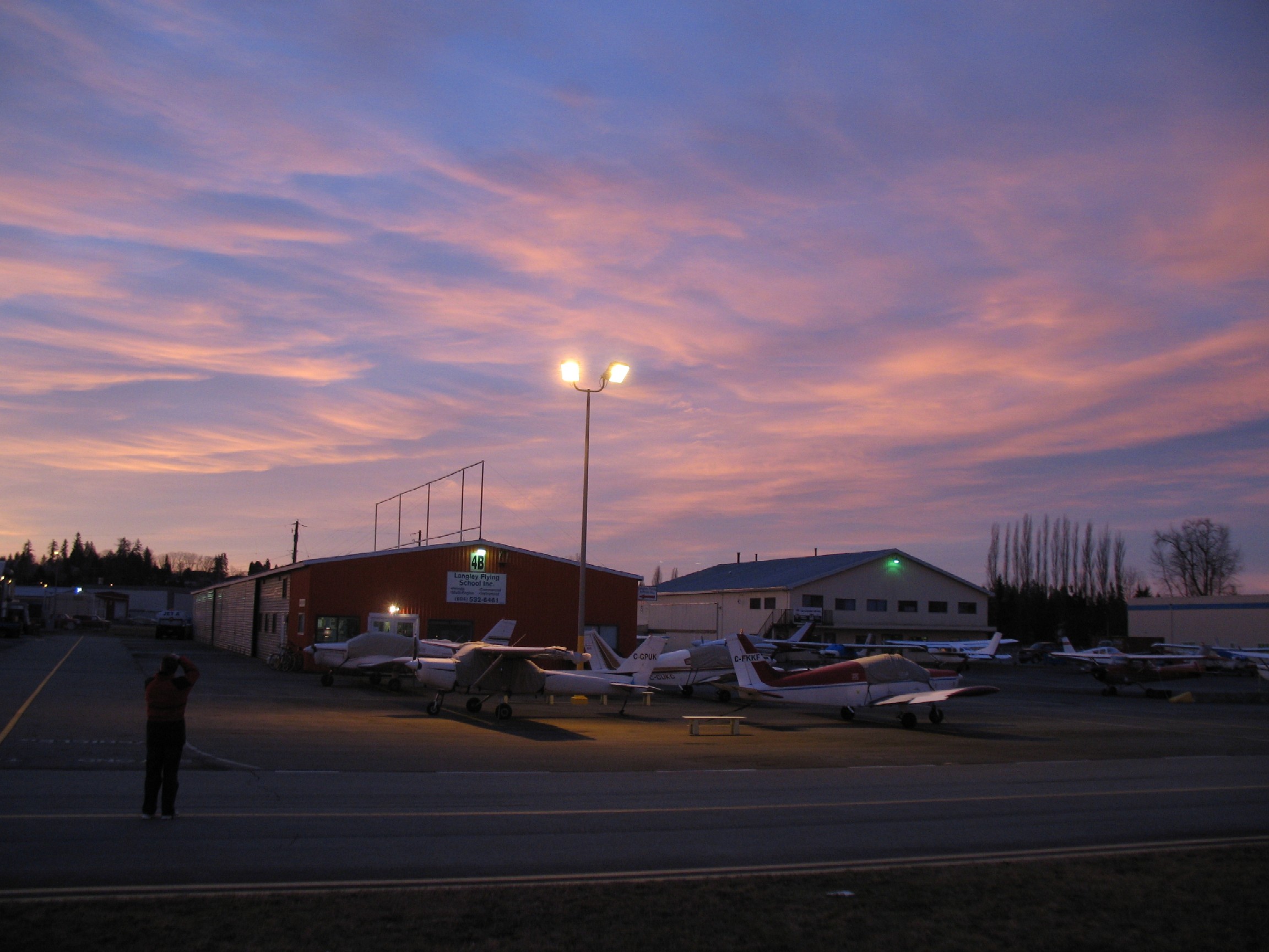 Langley Flying School at Sunrise